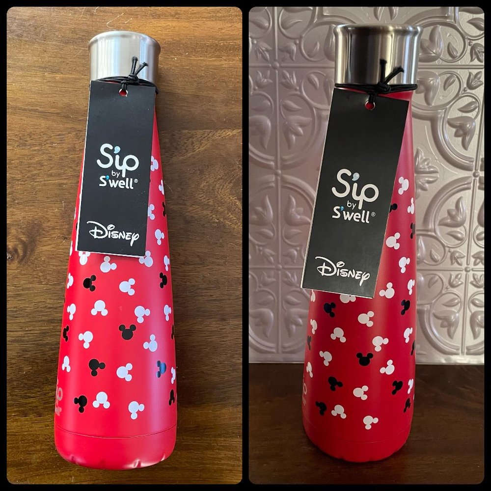 Sip by Swell insulated bottle 15 oz Disney Retro Mickey Red